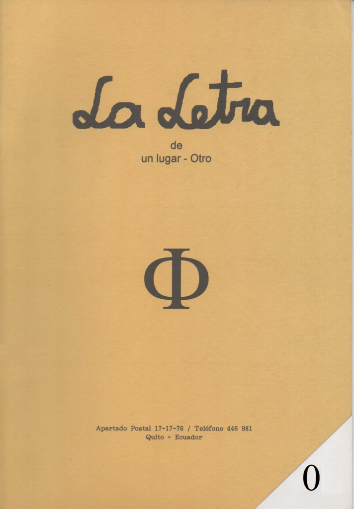 Revista La Letra N°0